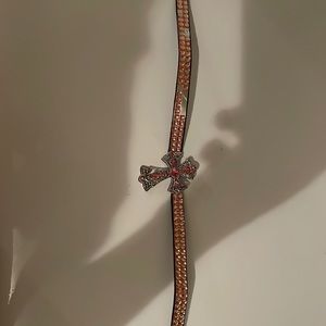 Cross choker! Has a few missing gems.